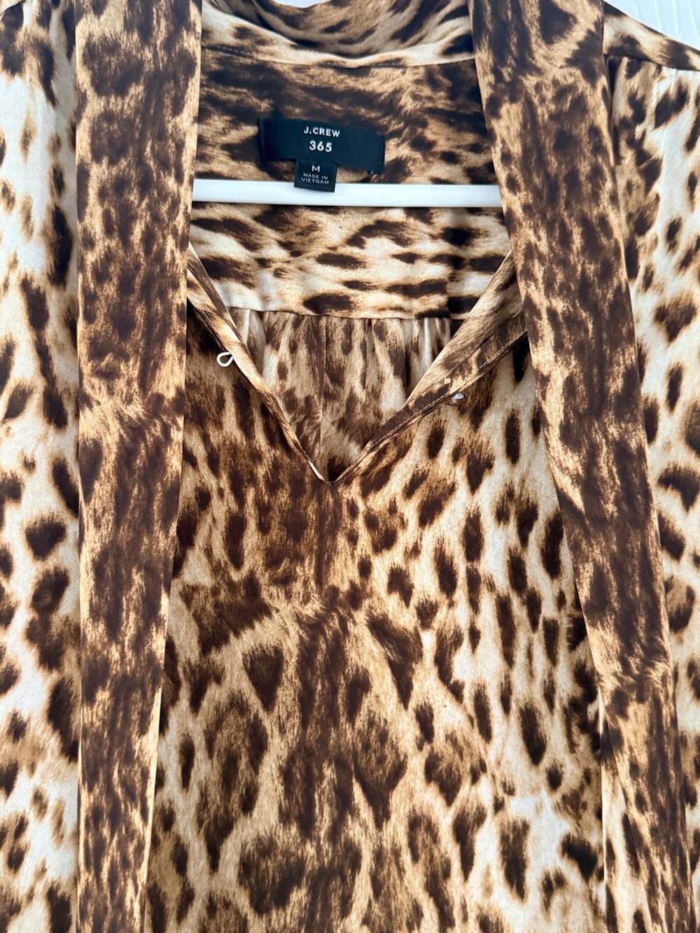 J. Crew Leopard Print Blouse in Brown and Tan